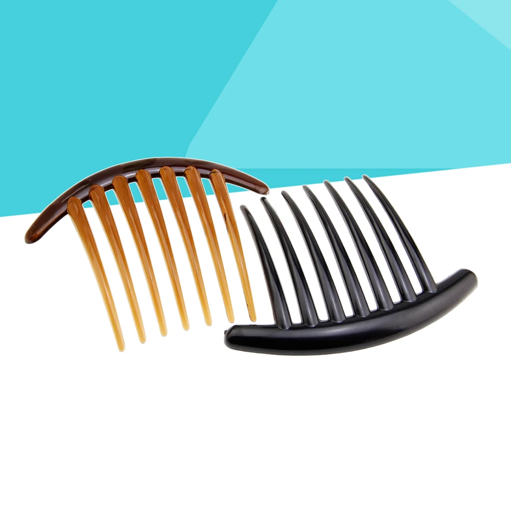 

20Pcs Hair Pin Comb Assorted Black Brown Elegant Moon Shaped Hairclip Comb for Banquet Prom Dancing Soiree Hairstyle