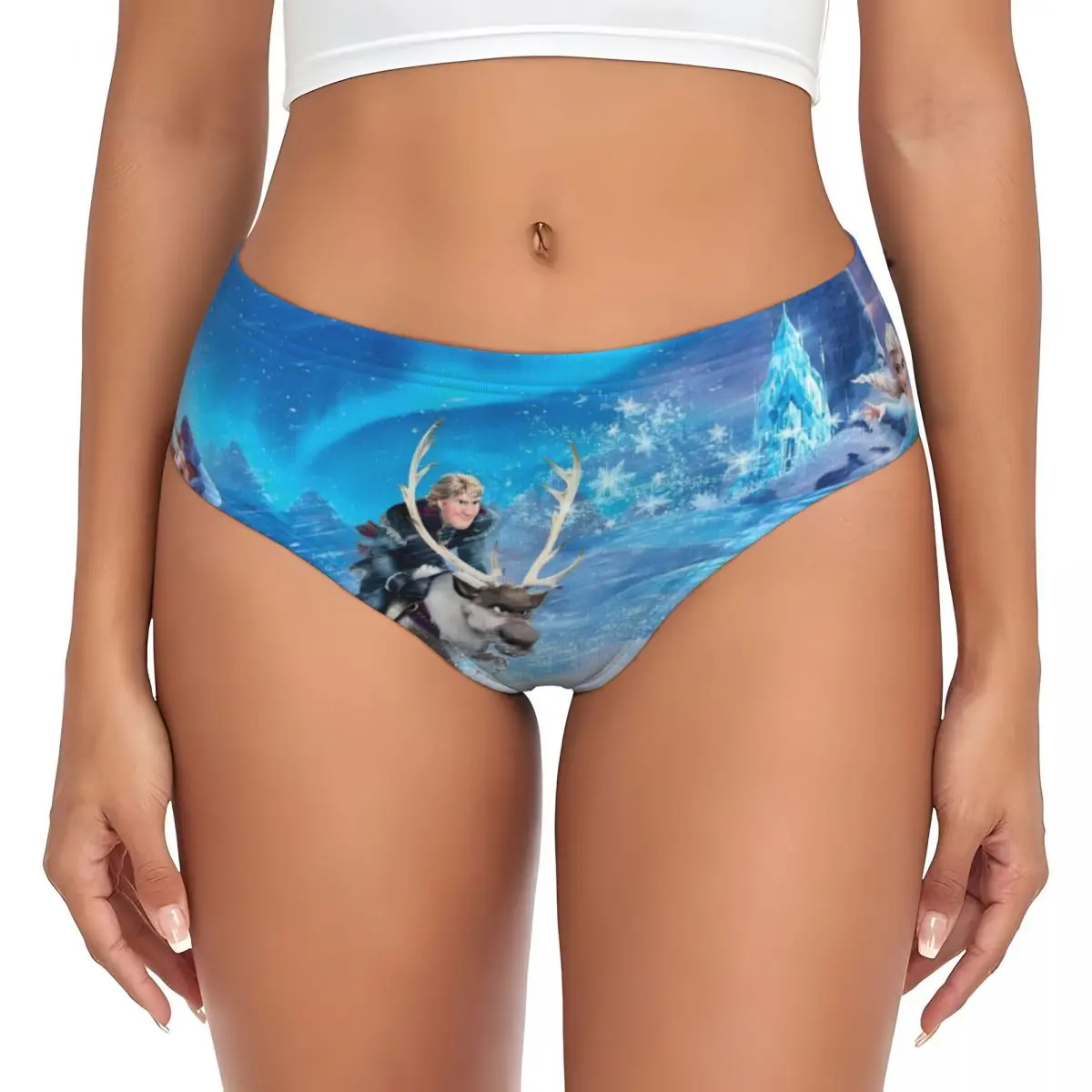 مخصص النساء إلسا الكرتون المجمدة الأميرة سراويل داخلية الإناث لينة أنيمي ملخصات السروال