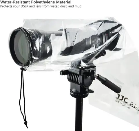 JJC Regnskydd för DSLR-kamera, rockärmskydd för Canon, Nikon, Fujifilm, Sony, Olympus, Panasonic, Pentax med objektiv eller blixt 12 best sales Sony A9 - №9