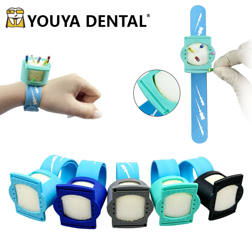 

Dental Endo Ring Rulers Root Canal Cleaning Measuring Table Drills Block Holder With Sponge Endodontic File Dentistry Tool