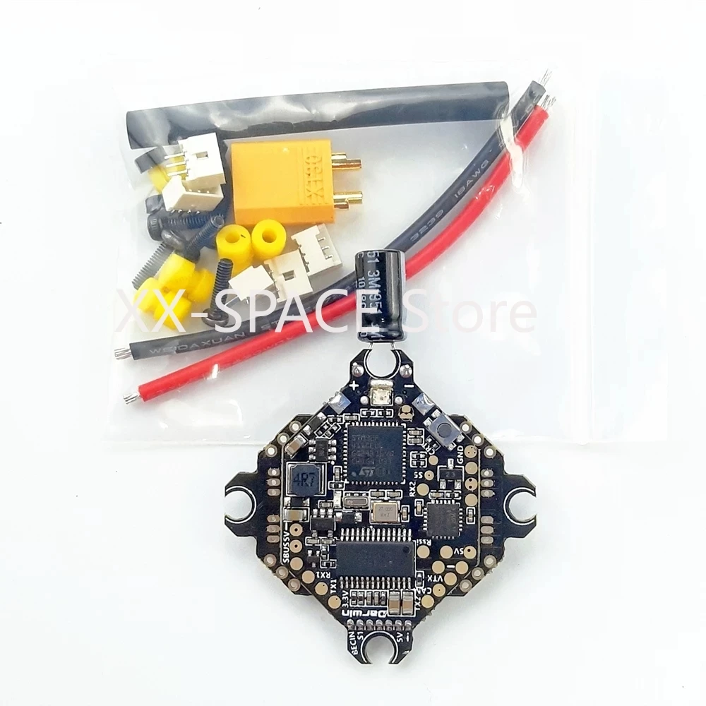 

DarwinFPV F411 AIO Flight Controller Whoop Blheli_S Betaflight F4 15A OSD BEC BL_S 1-3S 4In1 ESC for FPV Racing Drone