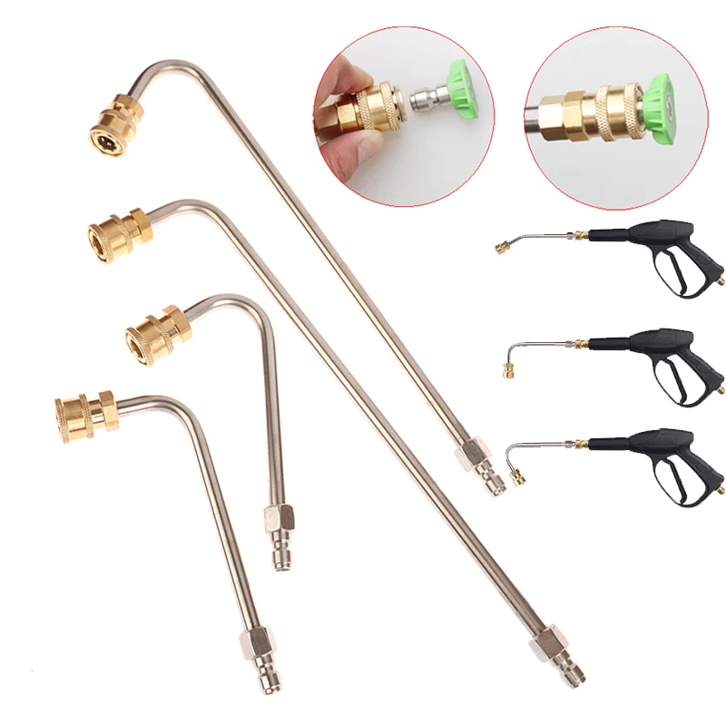 Pressure Washer Lance Extension Nozzles 4000PSI Spray Gun Wand Lance Power Pressure Washer Extension With 1/4 Quick Connect