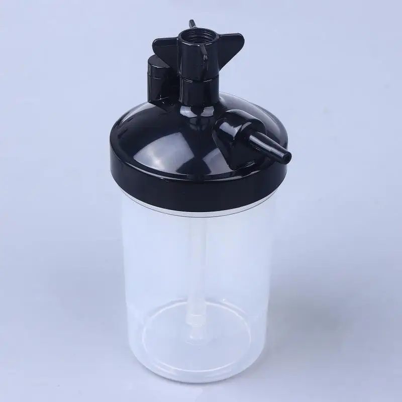 ♥Oxygen Concentrator Humidifier Bubbler Bottle Humidity For Oxygen Concentrator With Tubing Connector Elbow