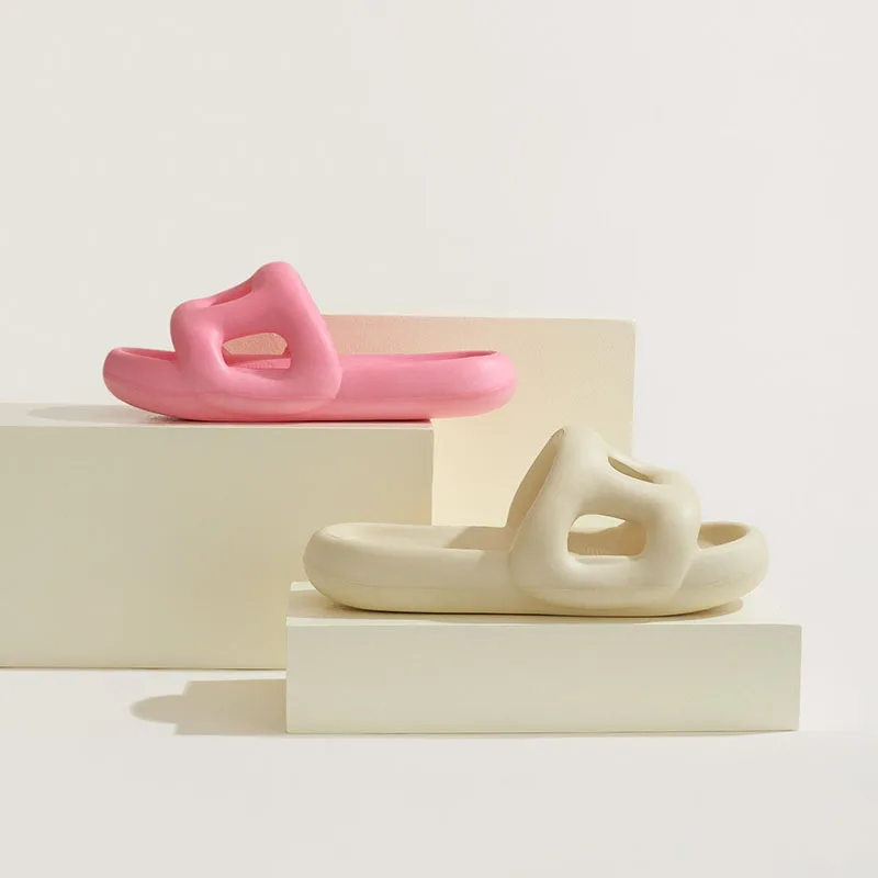 New hollow solid colors simple couples men and women wear sandals and slippers indoor and outdoors