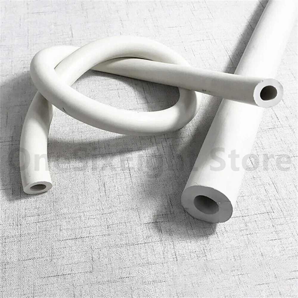 White Rubber Hose Vacuum Rubber Tube Anti-wear Protection Suction And Conveying Pipe Inner Diameter 1.5-25mm