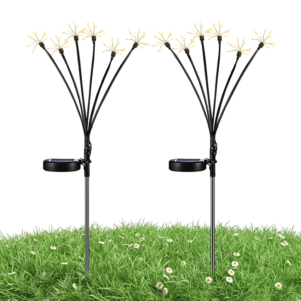 

Solar Outdoor Lights IP65 Waterproof Magic Whimsical Solar Firework Path Lights Patio Flower Bed Planter Pathway Lawn Decoration