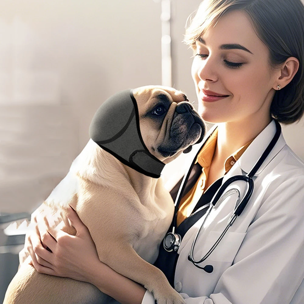 Dog Noise Reduction, Sound Insulation, Ear Muffs, Swimming Waterproof Headgear, Dog Emotional Soothing Headgear view 2