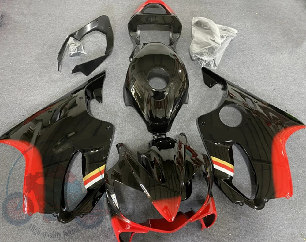 High quality New ABS Full Fairings Kit Fit for HONDA CBR600 F4i 2001 2002 2003 01 02 03 Bodywork Set Custom Black Red