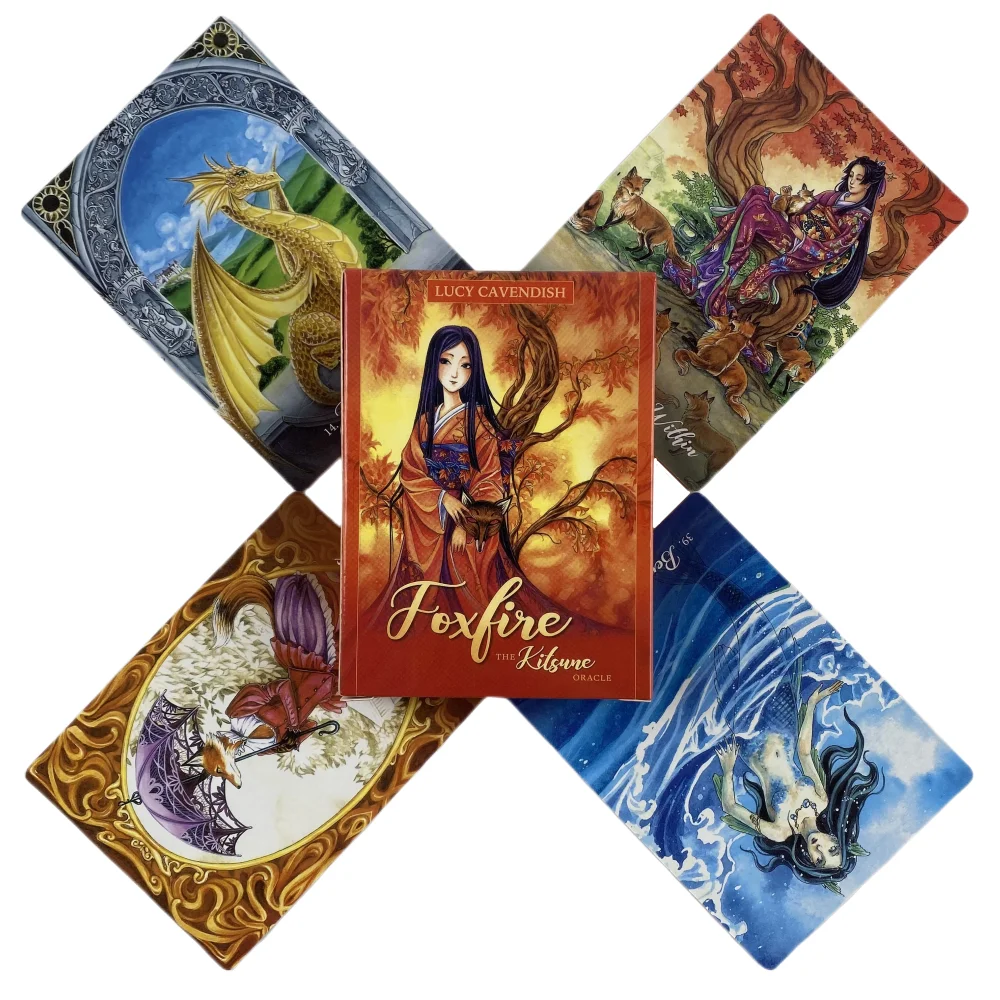 Foxfire The Kitsune Oracle Card English Version Mysterious Tarot Deck Divination Fate Party