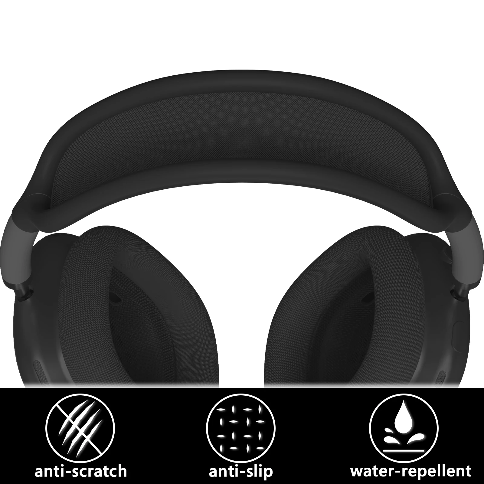 Geekria-Silicone Headband Capa Compatível com AirPods Max Headphones, Cabeça Almofada Pad Protector, Substituição Reparação Parte