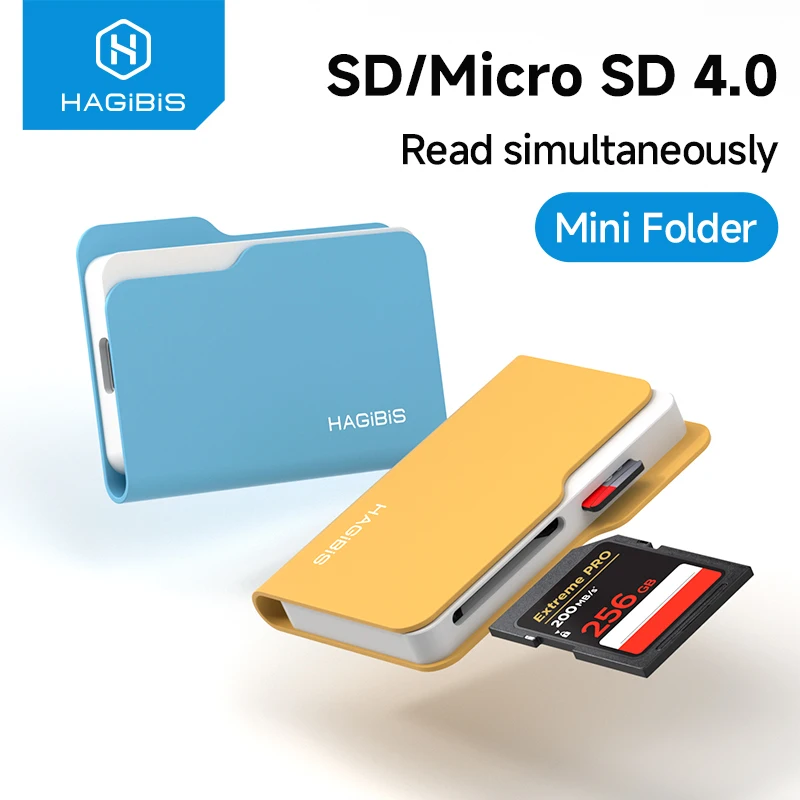 Hagibis 4.0 SD Card Reader High-Speed USB C to Memory Card Reader Adapter Micro SD SDXC SDHC UHS-II Folder for iPhone 17 Camera