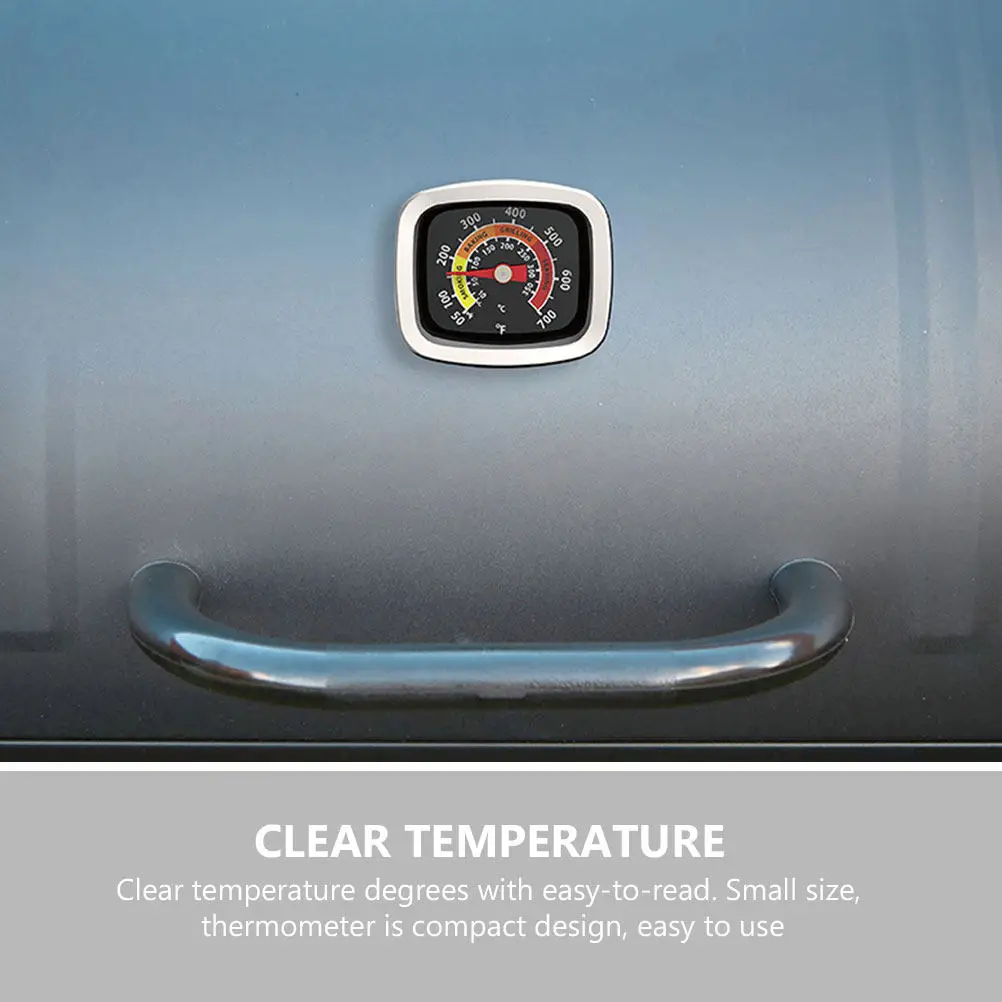 Oven Thermometer Compact Design Clear Temperature Baking Oven Thermometer Bbq Temperature Measuring Device Heat Resistant