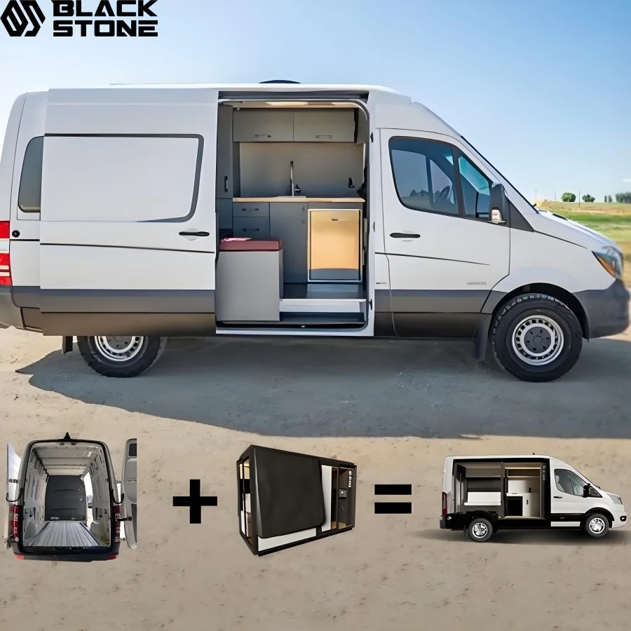 Detachable Camper Box System Lightweight Modular Wohnmobil RV Components Modul Campervan Conversion