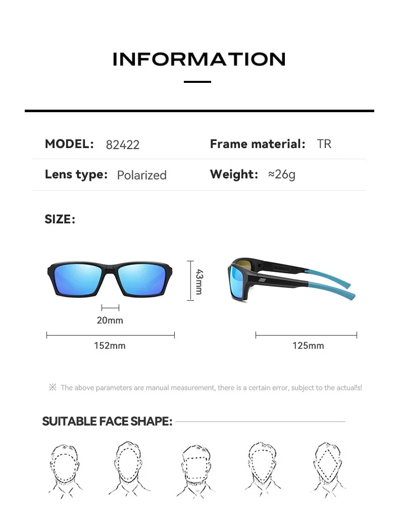 Neue Mode Polarisierte Sonnenbrille Männer Falten Quadrat Sonnenbrille Für Frauen Vintage Tragbare Falten Fahren Brillen Shades UV400 – Detail 10