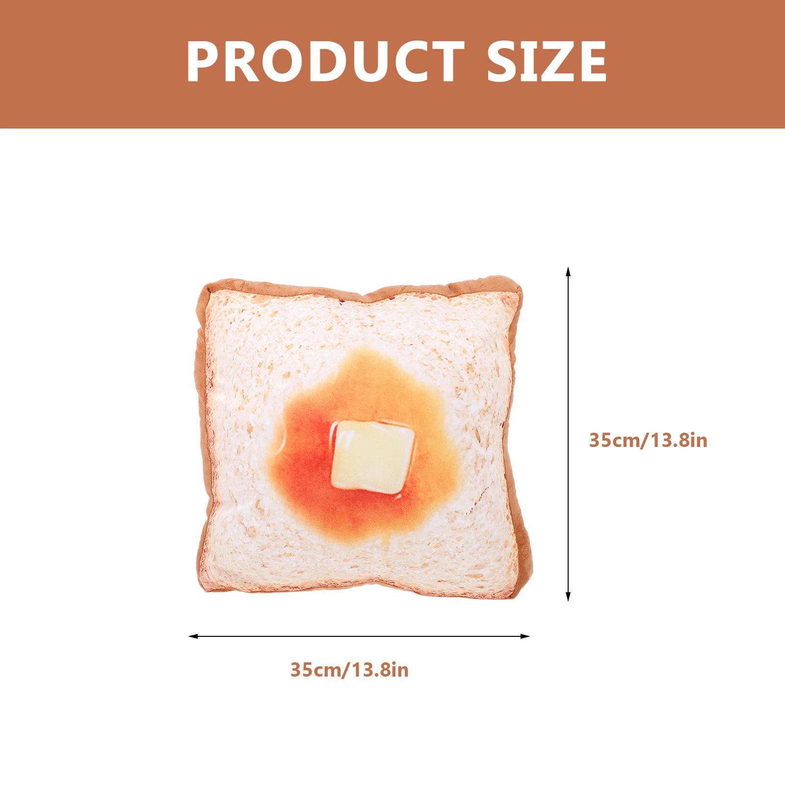 وسادة مقعد بودنغ على شكل خبز وسادة رمي ناعمة لكرسي المكتب والأريكة والأرضية وغرفة النوم المنزلية وسادة رائعة #5