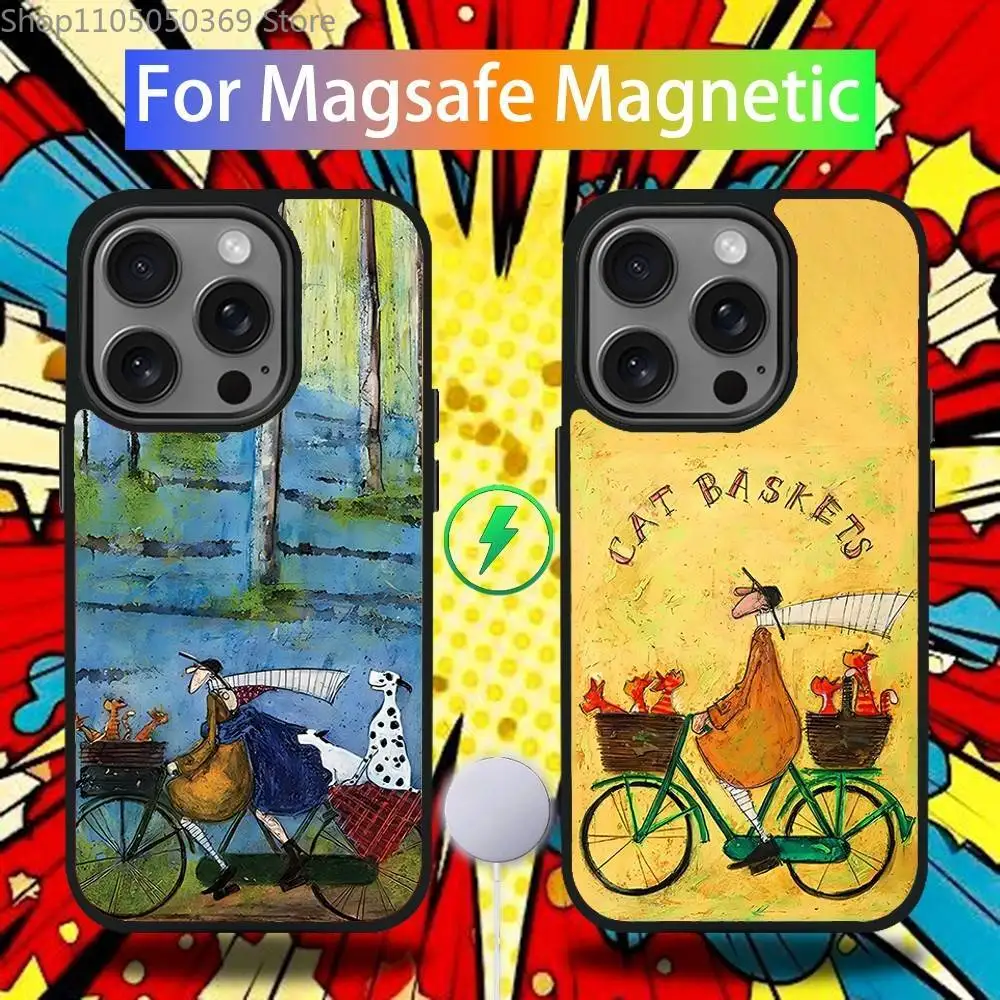 

Humor Art S-Sam T-Tof Phone Case For iPhone 17,16,15,14,13,12,11,Pro,Max,Plus,Mini,SE4,E Magnetic Magsafe Wireless Charging