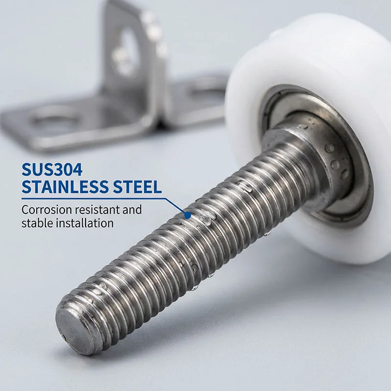 5pcs OD 22mm POM Coated Bearing Rollers With M6 Screw And 625ZZ Bearing BS62522-7C2L8M6 22x7mm Door And Window Guide Wheels ﻿