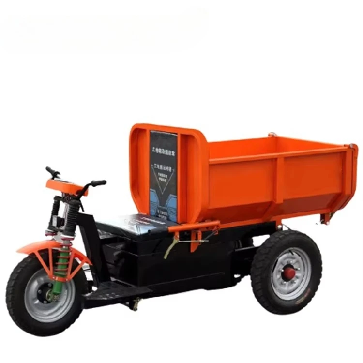 شاحنة قلابة كهربائية صغيرة ثلاثية العجلات 1000 كجم شاحنة قلابة كهربائية للتعدين