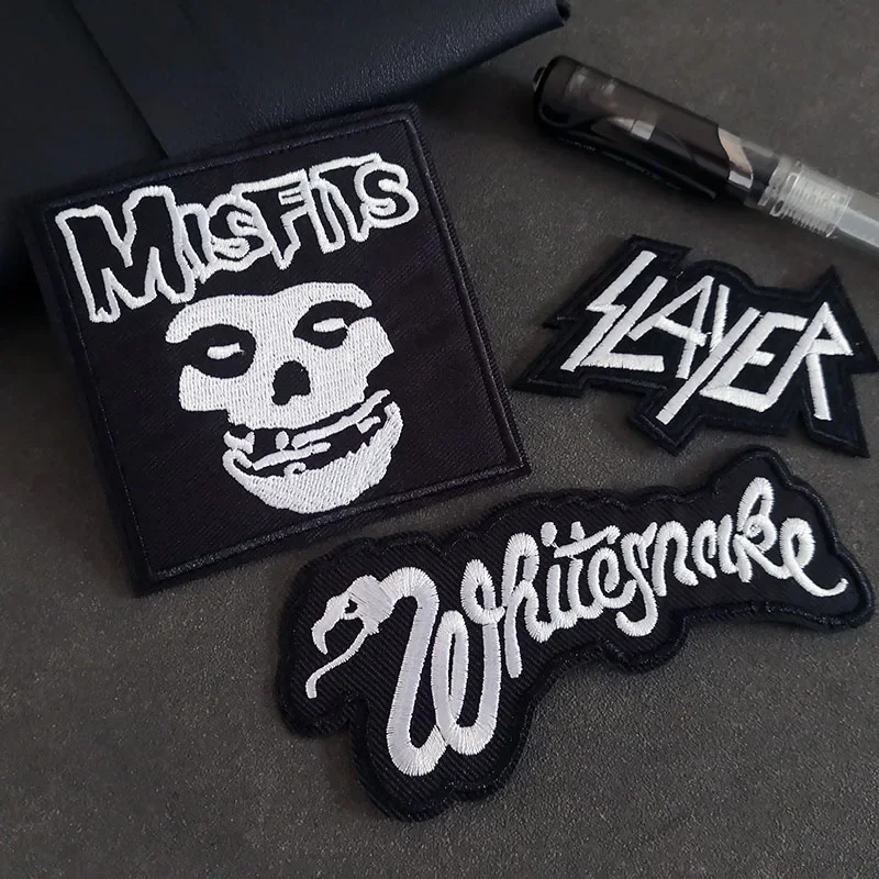 Rock Band Thermocouple Patches for Fabric Jackets, Embroidered Punk Appliques, Classic Nostalgic Musical Badges, Handmade Sewing