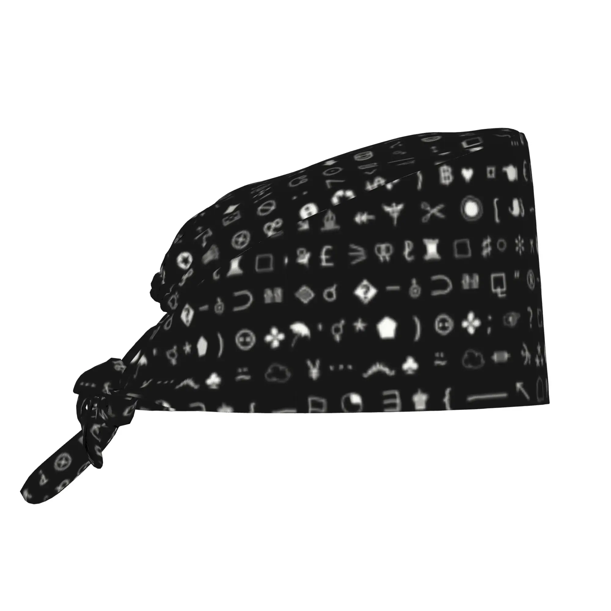 Esoteric Symbols Unicode Cleaning Working Cap Cool Men Women Language Math Chess Scrub Cap Surgicals Hat Nurse Scrubs Hat Nurse