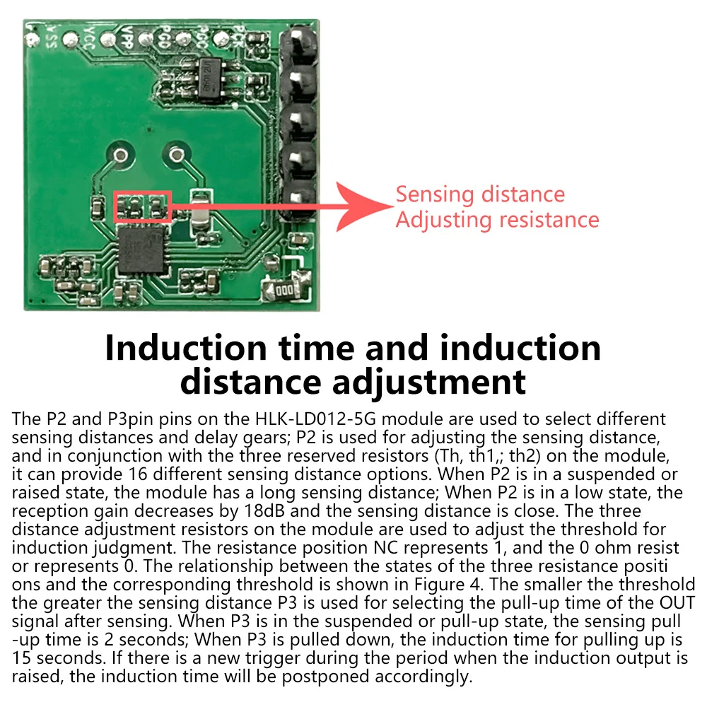 Ultra-low Power 5.8G Radar Sensor Module Radar Induction Switch Sensor Module HLK-LD012-5G