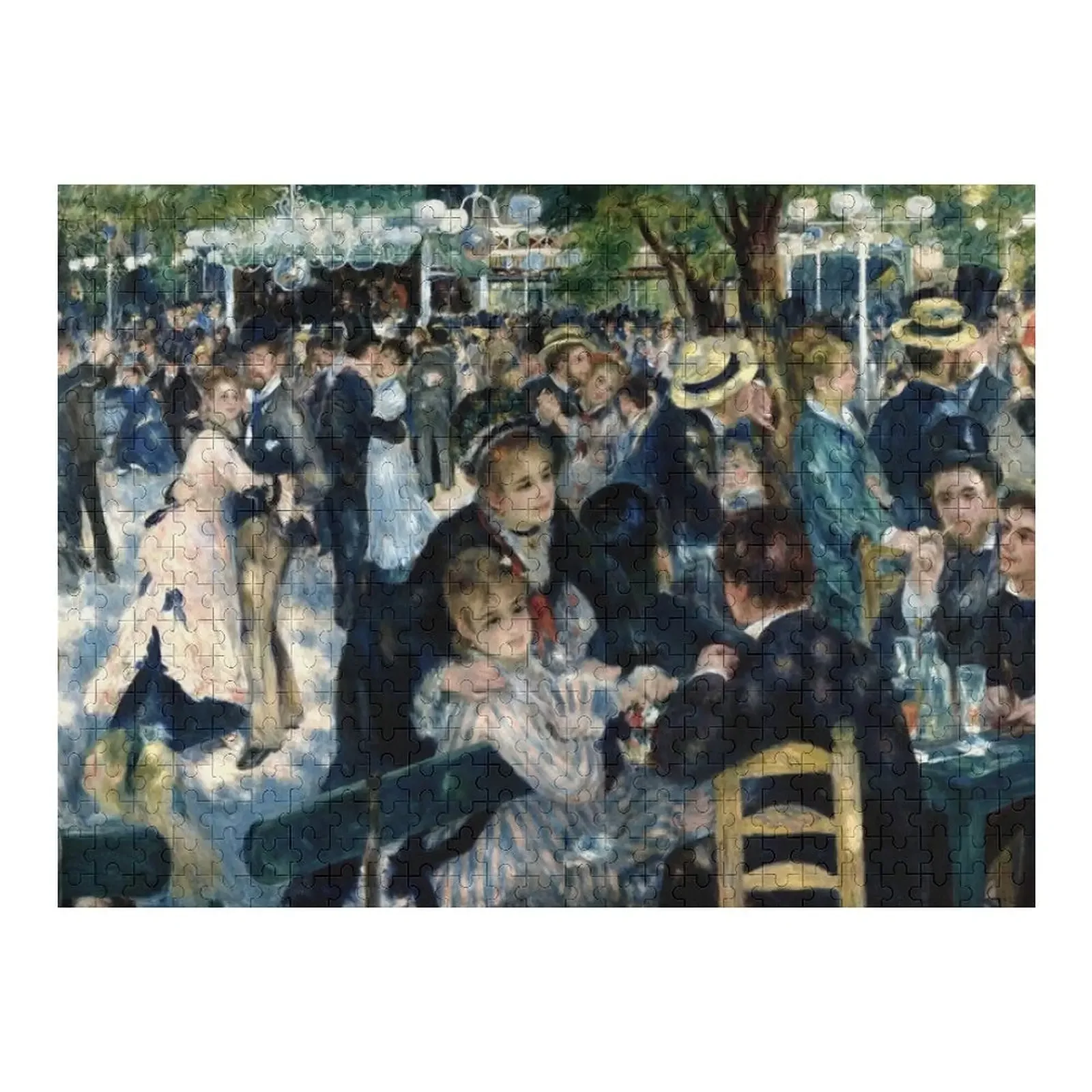 

Pierre-Auguste Renoir - Dance At The Moulin De La Galette Jigsaw Puzzle Name Wooden Toy Custom Name Wood Puzzle