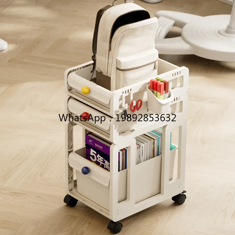 LYY Bookshelf Storage Rack Book Organizer Desk Clutter Layered Organizer Under Desk Mobile Cart