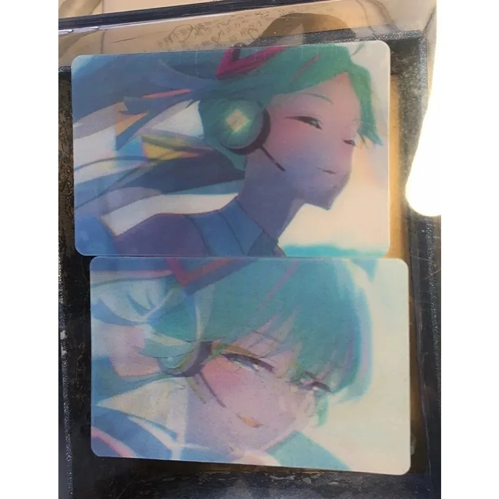 Hatsune Miku Grating Card Hatsune Miku Project Diva Anime Peripheral Cute Cartoon Originality Small Card Holiday Gift Collection