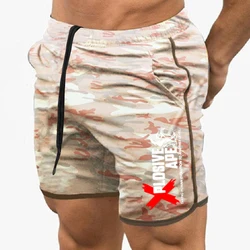 Summer New Trend Casual Drawstring Men's Sports Shorts Thin Mesh Quick Drying Casual Running Breathable Five Quarter Pants Men