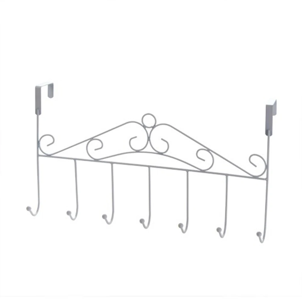 

Nail Free Hooks Heavy Duty Wrought Iron Space Saving Bathroom Bedroom Kitchen Hanger Rack for Towels Coats Umbrellas Hooks