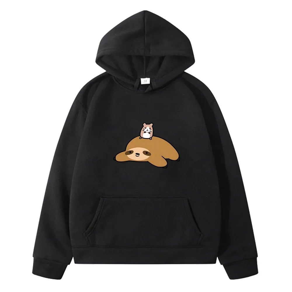 Sloth Cartoon Kids Hoodies Sudaderas Comfortable Warm Children Cute/Kawaii Sweatshirts Autumn Boys Girls Hoody Winter Clothes