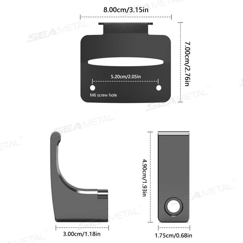 SEAMETAL Motorcycles Hooks For PCX160 Modified Double Hook Stainless Steel Storage Hook Luggage Motorbike Storage Mounts 4