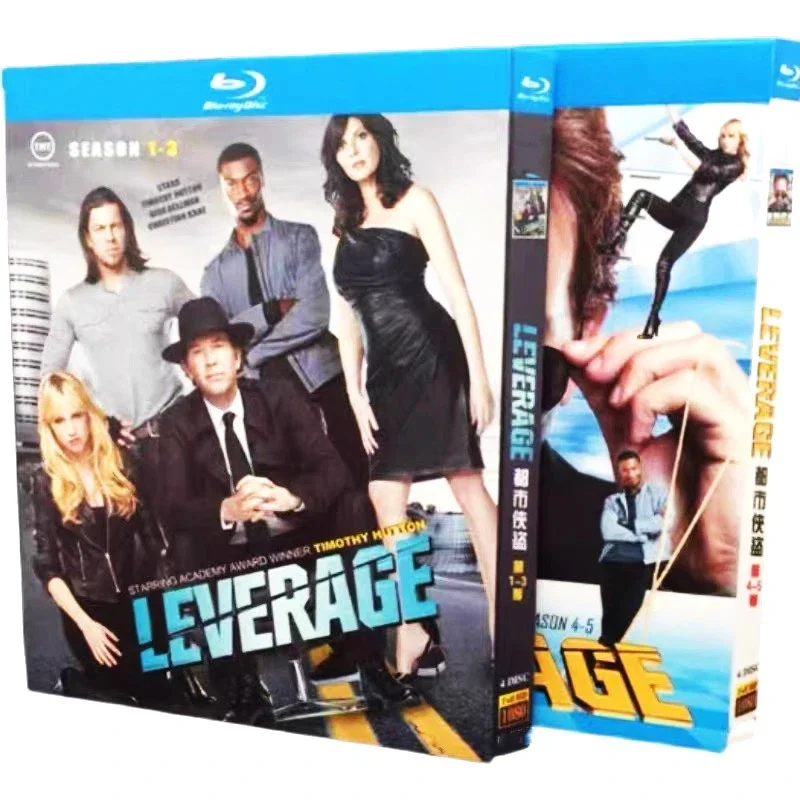 Leverage Season 1-5 (2008-2012) 8-Discs New Sealed Box Set English Blu-ray disc  High Definition