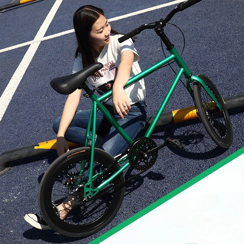 Road bicycle Solid tire bicycle Live fly inverted brake Double disc brake 20 inch small road bike