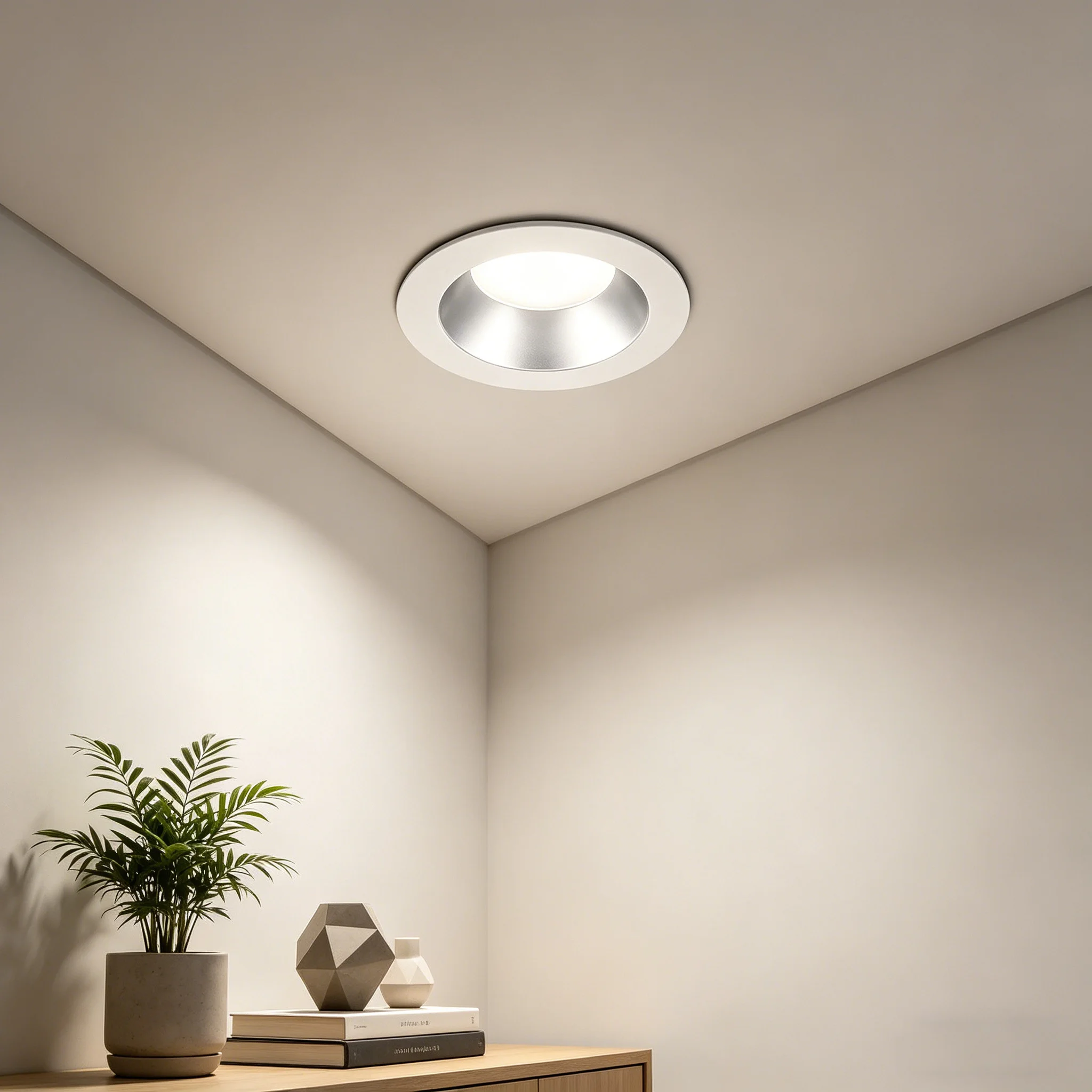 Hot Sale 75mm Cut 5W 12W 15W 24W 30W 3CCT Aluminum Matt Silver Reflector LED Downlight IP20 90 Beam Angle for Home Office