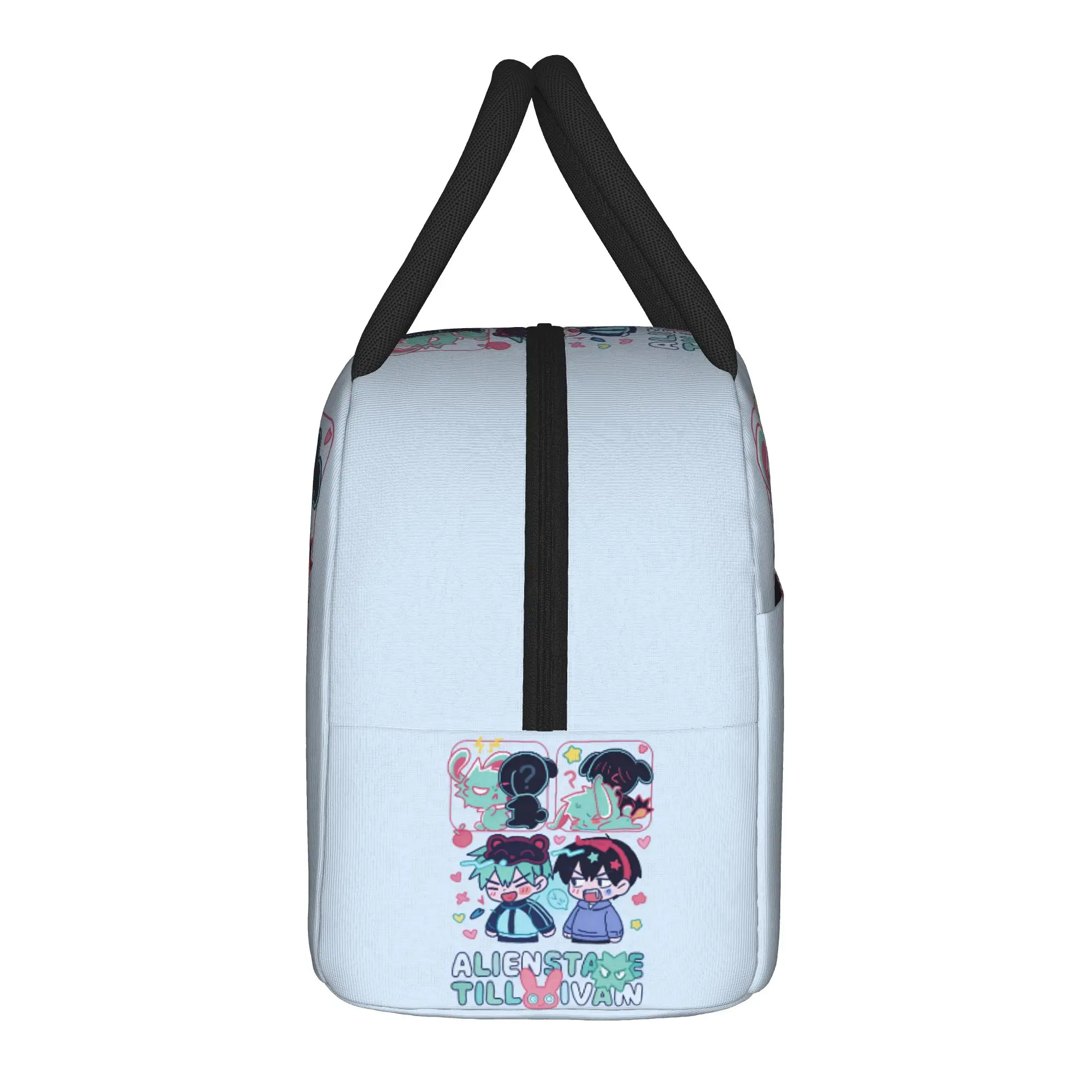 Alien Stage Lunch Bag Till Ivan Cartoon Cute Lunch Box Office Portable Thermal Lunch Bags For Men Waterproof Graphic Cooler Bag