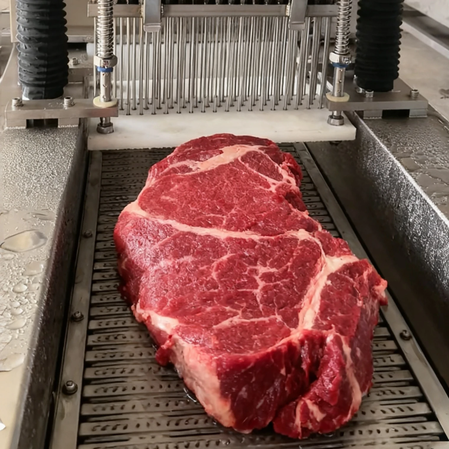 Máquina automática de salmoura com agulhas 80-120 para processamento de carne, injetor de sal/restaurantes salinos