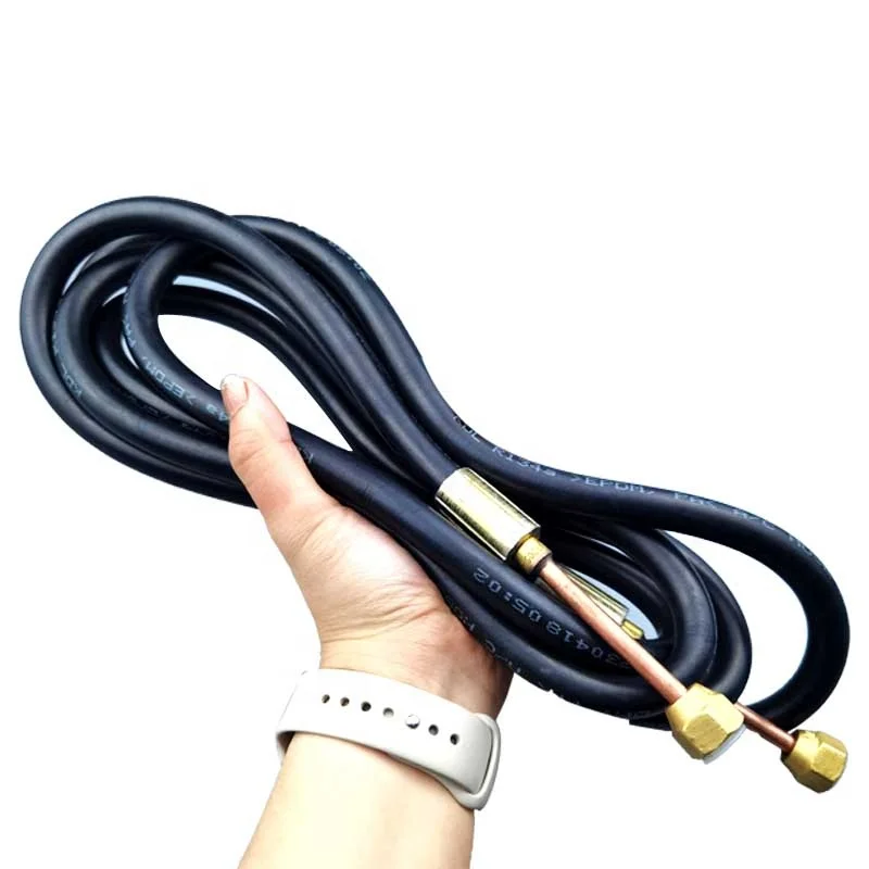 Air conditioning system Refrigeration insulated copper pipe Connection flexible rubber hose