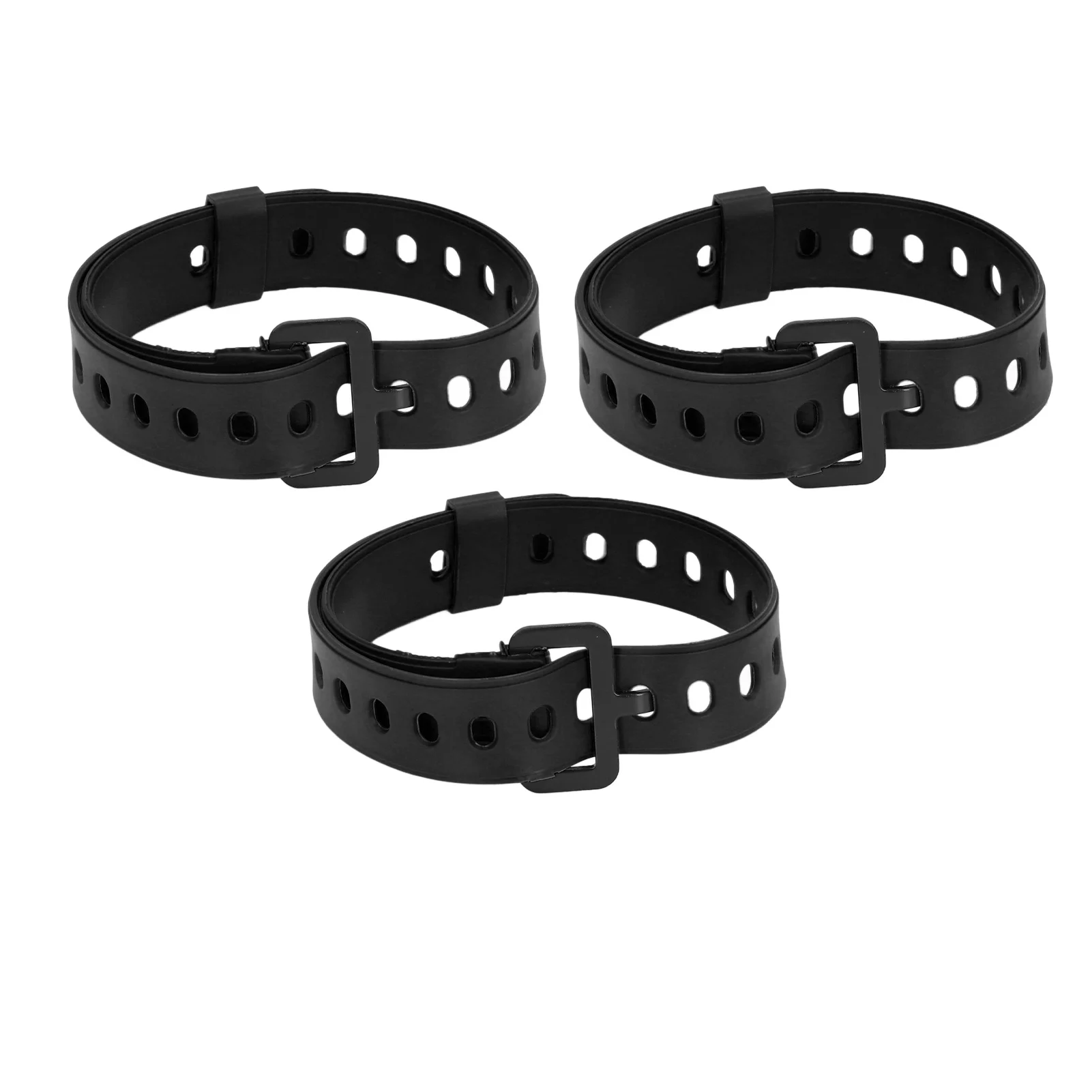 3pcs Utility Straps with Buckle Organize Cables Rubber Tension Straps for Fishing Rods Camping Gear Arts Crafts Long Type