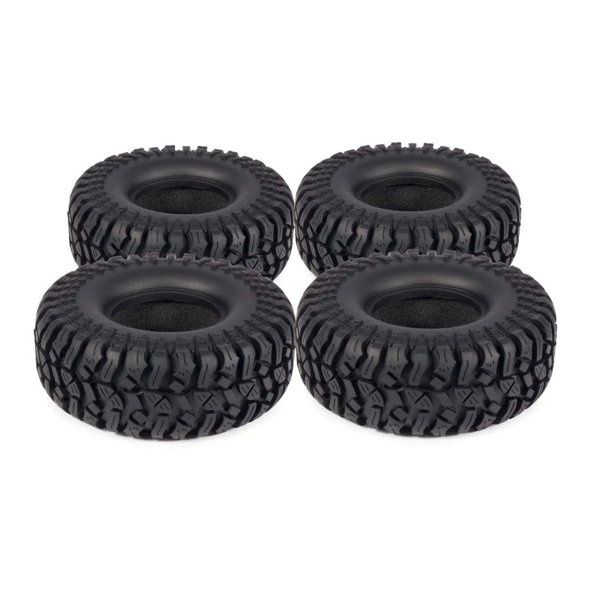 114*42mm 4Pcs 1.9\'\' Rubber Rock Tyres Wheel Tires for 1/10 RC Crawler Car Axial SCX10 TRX4 D90 Capra Redcat Gen8 YIKONG LCG Part