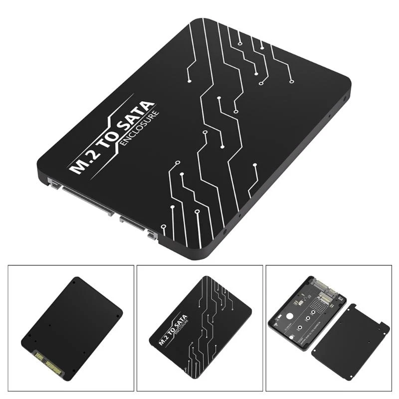 NGFFs SATAs to SATAs Adapters SATA3.0 To NGFFs Converters Enclosure