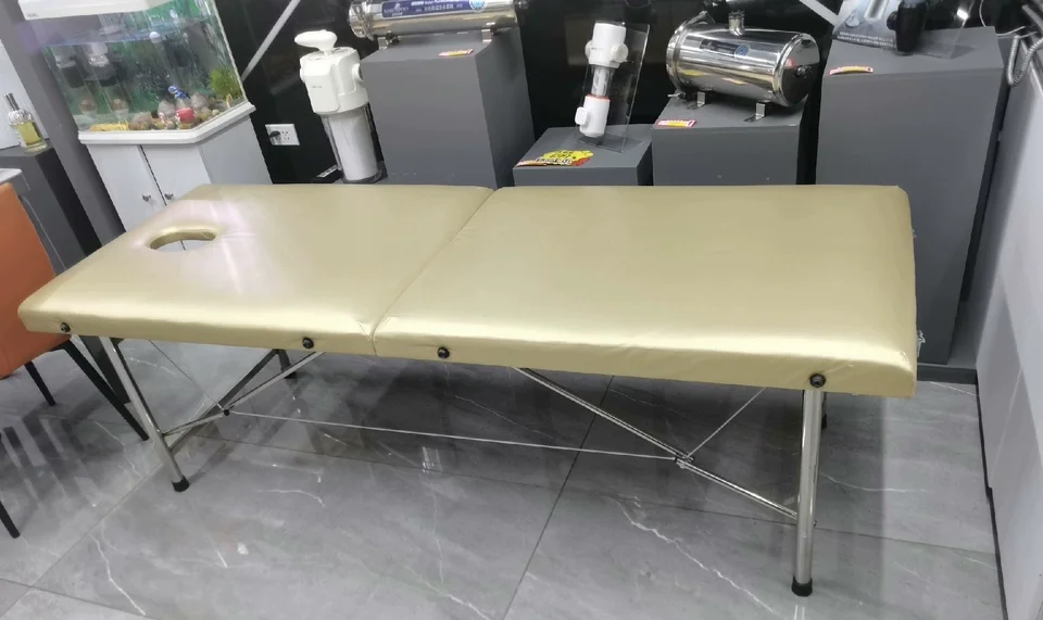 

Folding Massage Bed Portable Beauty Therapy Leather Bed for Spa Salon Professional Facial Slimming Bed Heavy Loading 180X60X65CM