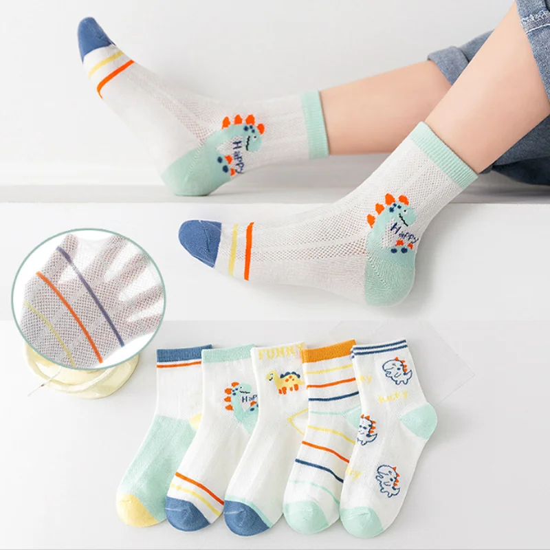 

5Pair/lot New Children's Socks Casual Cartoon Boys and Girls' Socks