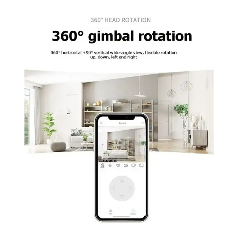[B24B!】 Wireless PTZ 2MP Wifi Camera 4PCS 1080P IP65 Rating Infrared Night Vision Two-Way Intercom Security CCTV Surveillance Ca