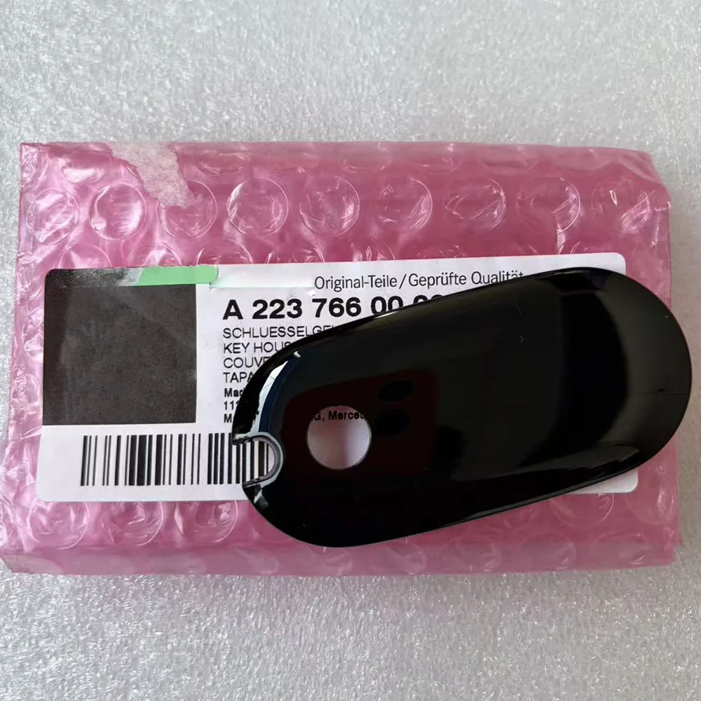 

Suitable for Mercedes-Benz 2022-2026 C, E, S, EQE, 206, 214, 223 original black chrome high-gloss key shell cover, 2237660000