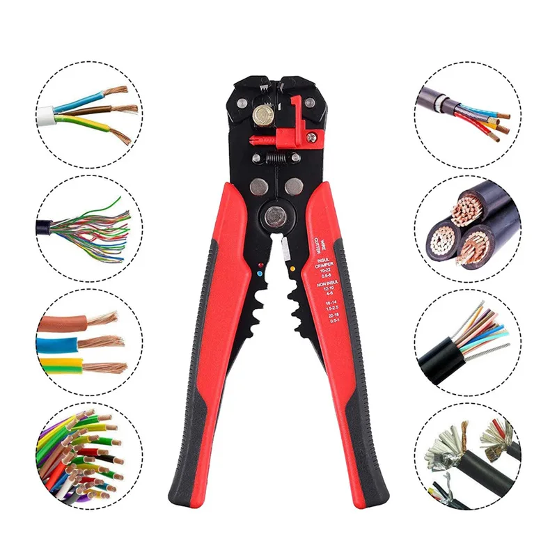 Wire Stripper Self-adjusting Cable Cutter Crimper Automatic Wire Stripping Tool Cutting  Pliers Tool for Industry Service Tools