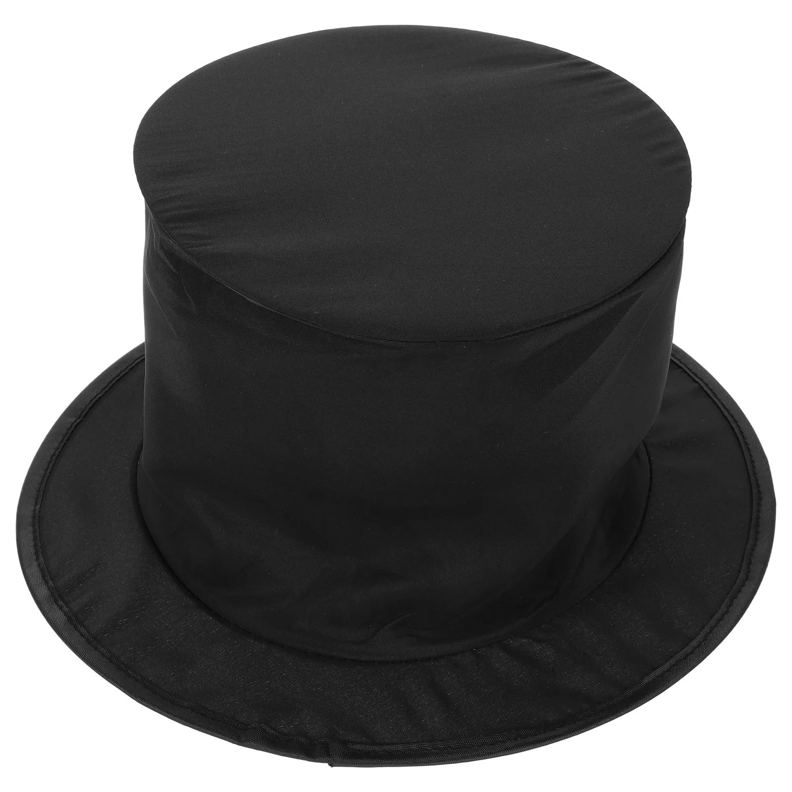 

Collapsible Magician Top Hat Spring Design Stage Prop Essential for Costume Party Festival Performance Elastic Fit Unique