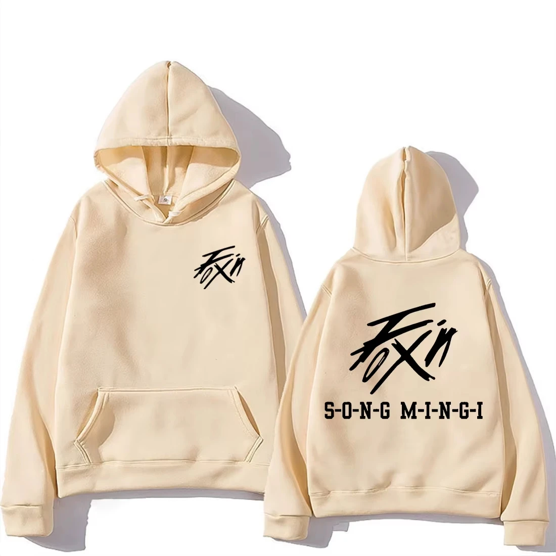 ATEEZ _FIX ON_ Mingi Merch Vintage Hoodies Koreanischer Kpop-Modestil Hoodie Herren Langarm Streetwear Winter Unisex Kleidung – Detail 11
