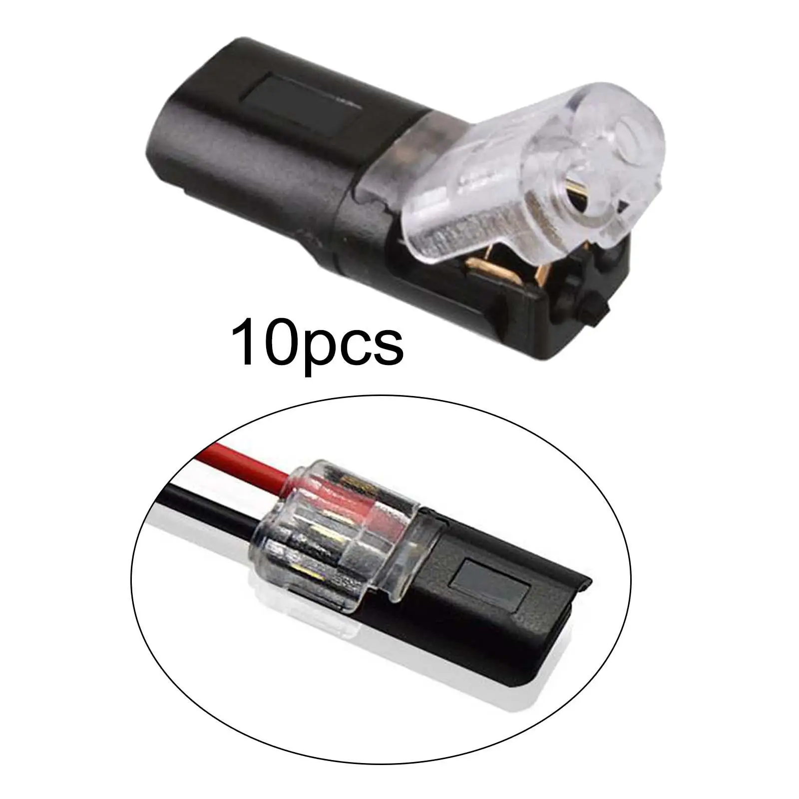 

10x Pluggable LED Wire Connectors Low Voltage Compact Wire Wiring Connectors