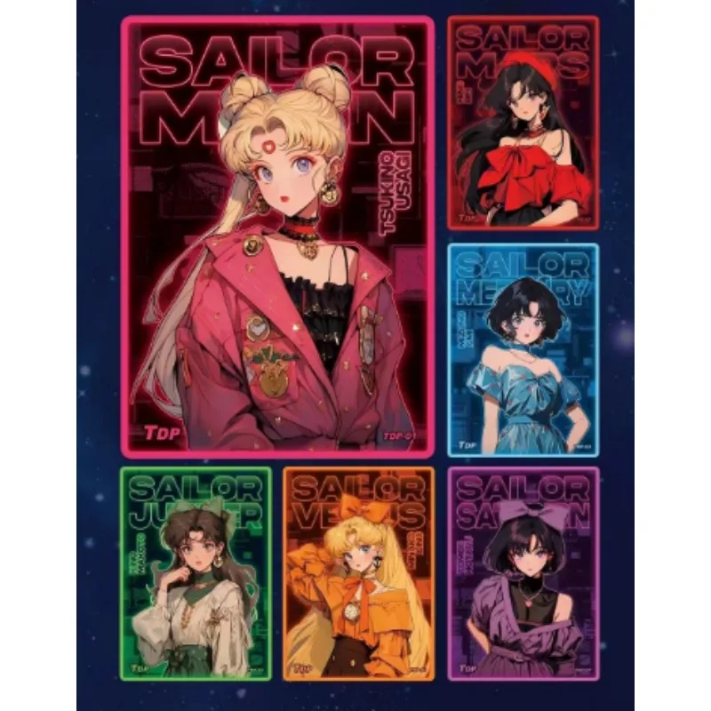 2023 New Anime Sailor Moon Silver Crystal Collection Cards Goddess Story Full Flash Special Edition Cards Children\'s Toys Gifts